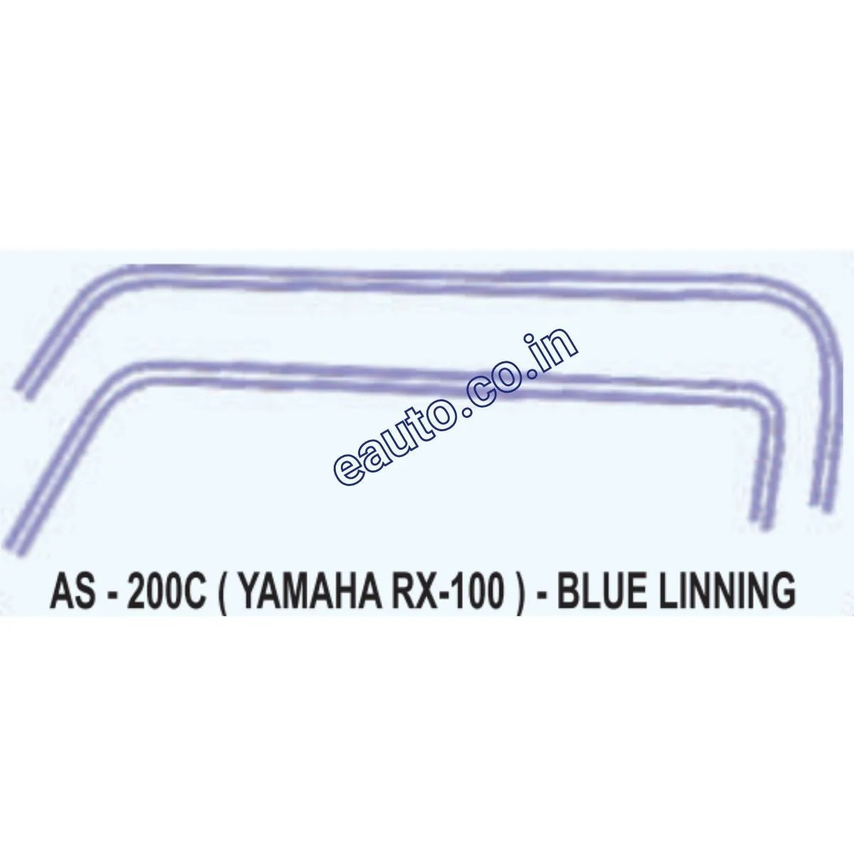 Graphics Sticker Set for Yamaha RX 100 | Blue Lining Sticker | Both Sides