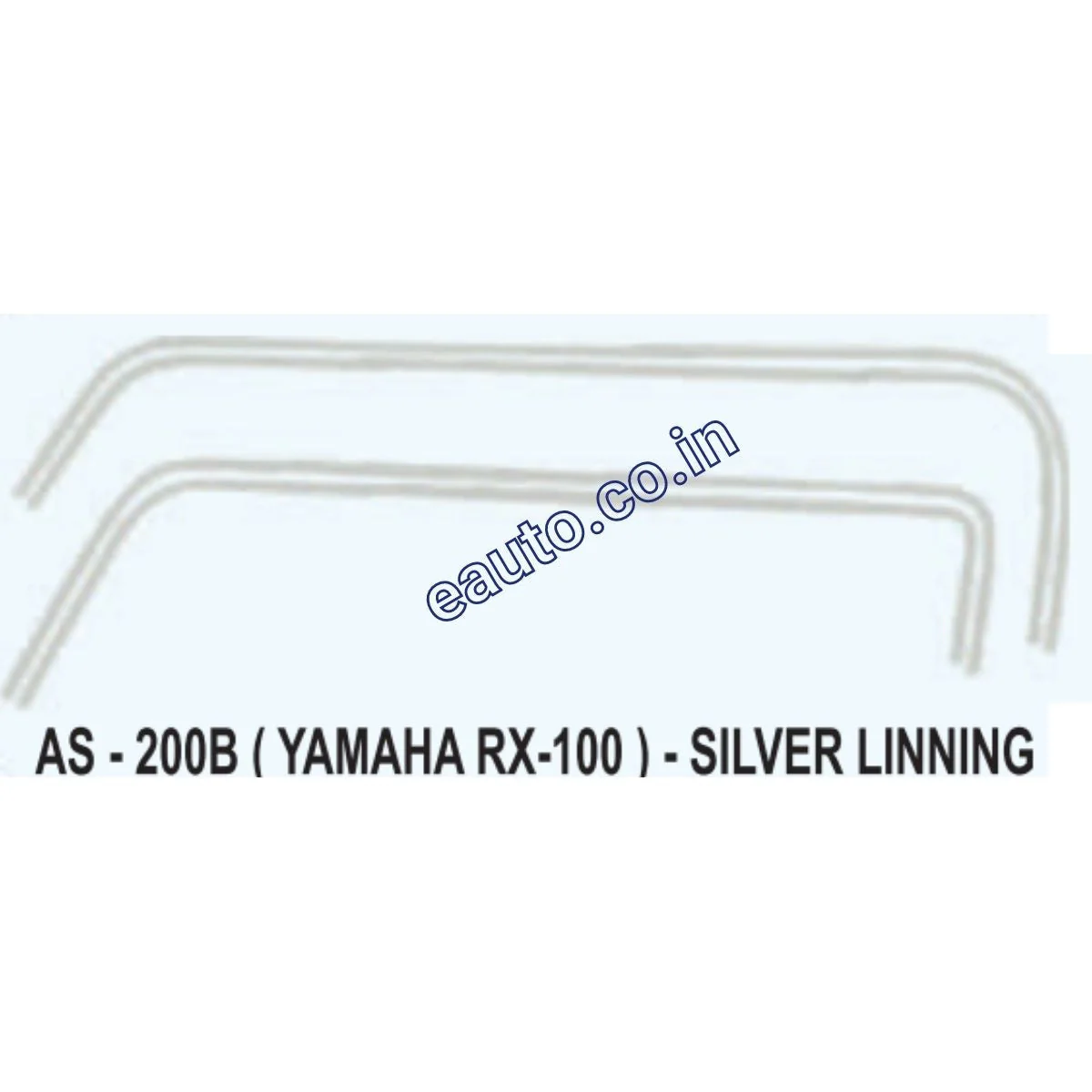 Graphics Sticker Set for Yamaha RX 100 | Silver Lining Sticker | Both Sides