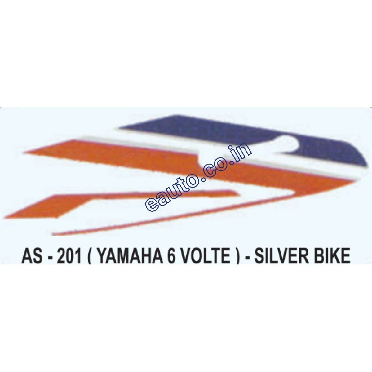 Graphics Sticker Set for Yamaha RX 6 Volt | Silver Vehicle | Both Sides