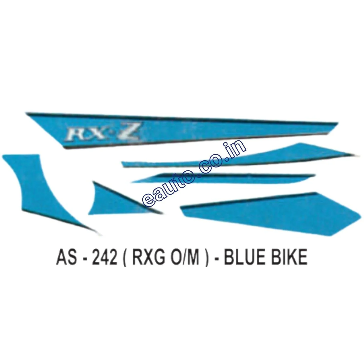 Graphics Sticker Set for Yamaha RX-Z | Old Model | Blue Vehicle | Both Sides