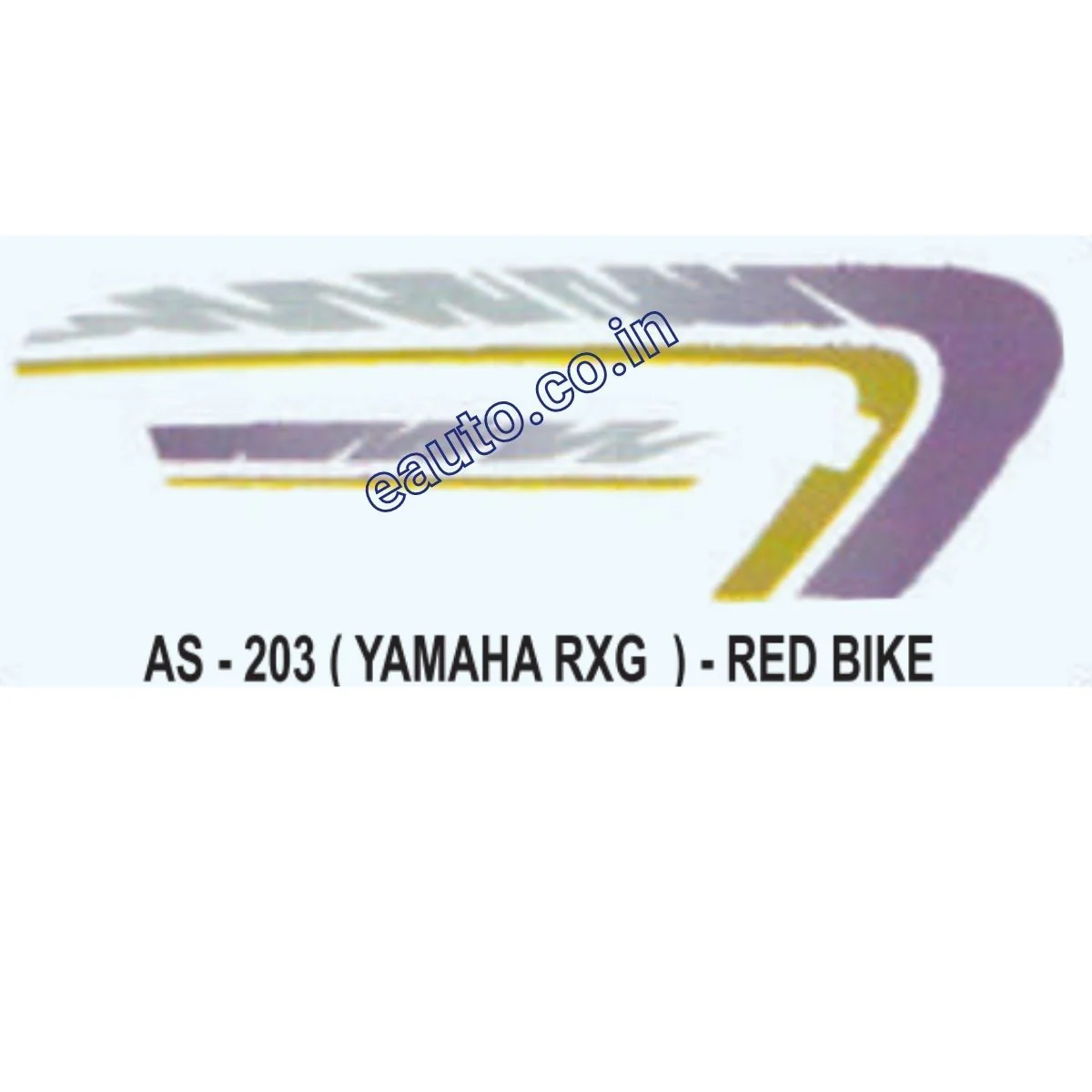 Graphics Sticker Set for Yamaha RXG | Red Vehicle | Both Sides