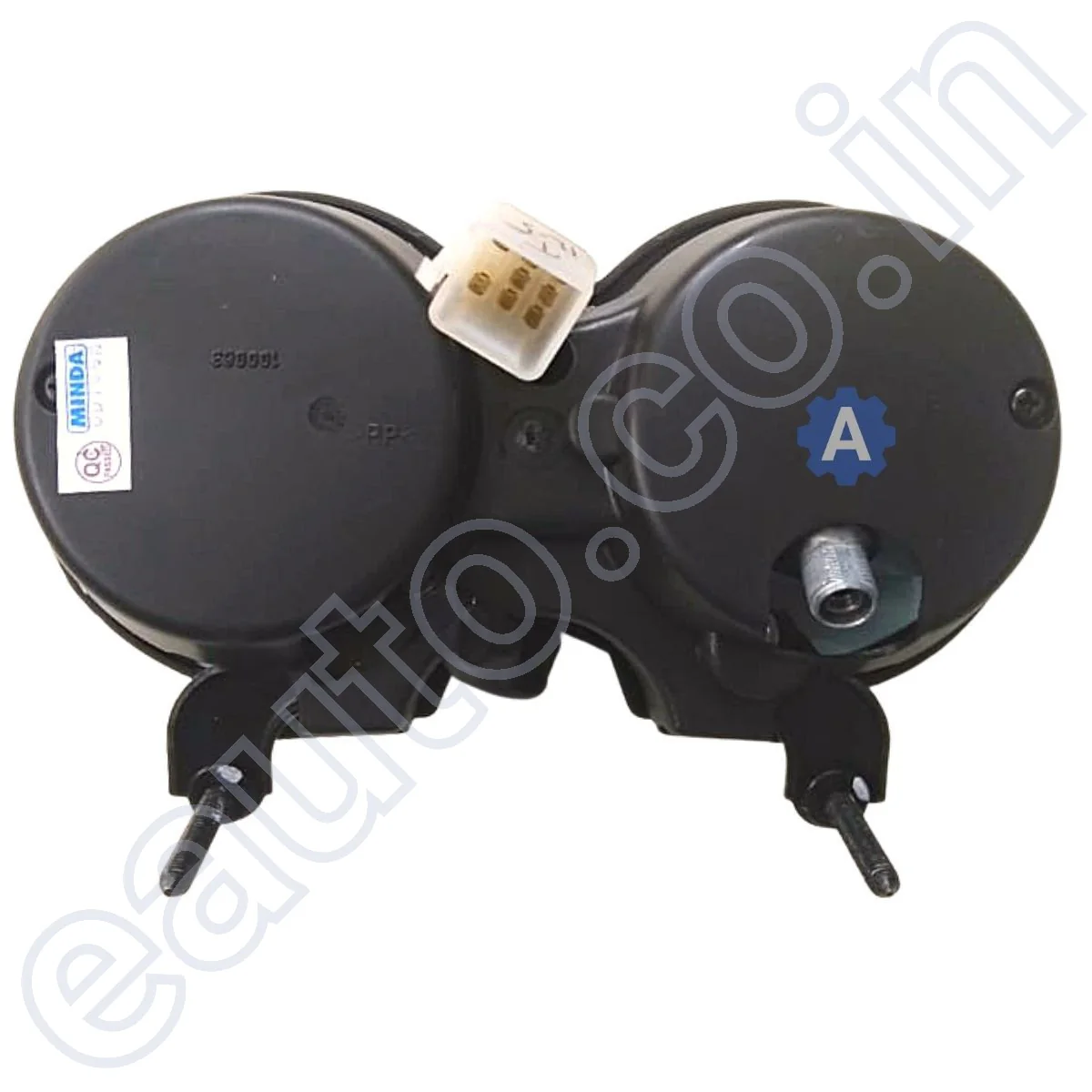 MINDA Analog Speedometer for Bajaj Platina 100 | 8 Pin with White Coupler - Image 2