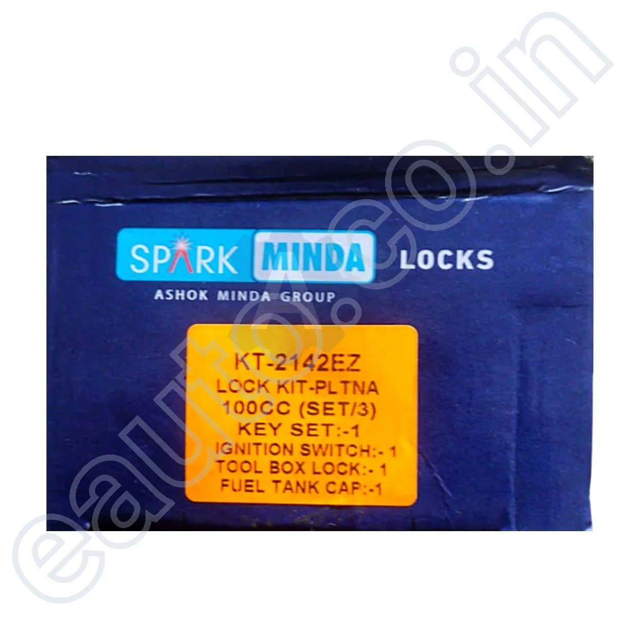 MINDA Lock Set for Bajaj Platina 100 CC | Set of 3 - Image 2