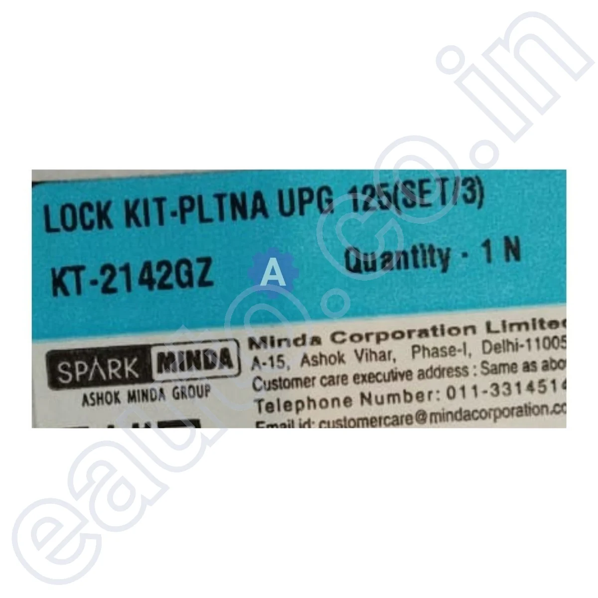 MINDA Lock Set for Bajaj Platina Upgraded 125CC | KT-2142GZ | Set of 3 - Image 3