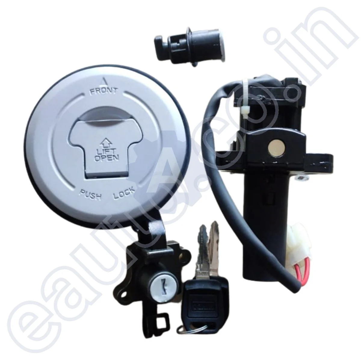 MINDA Lock Set for Hero Glamour New Model Self Start | 2 PIN - Image 3