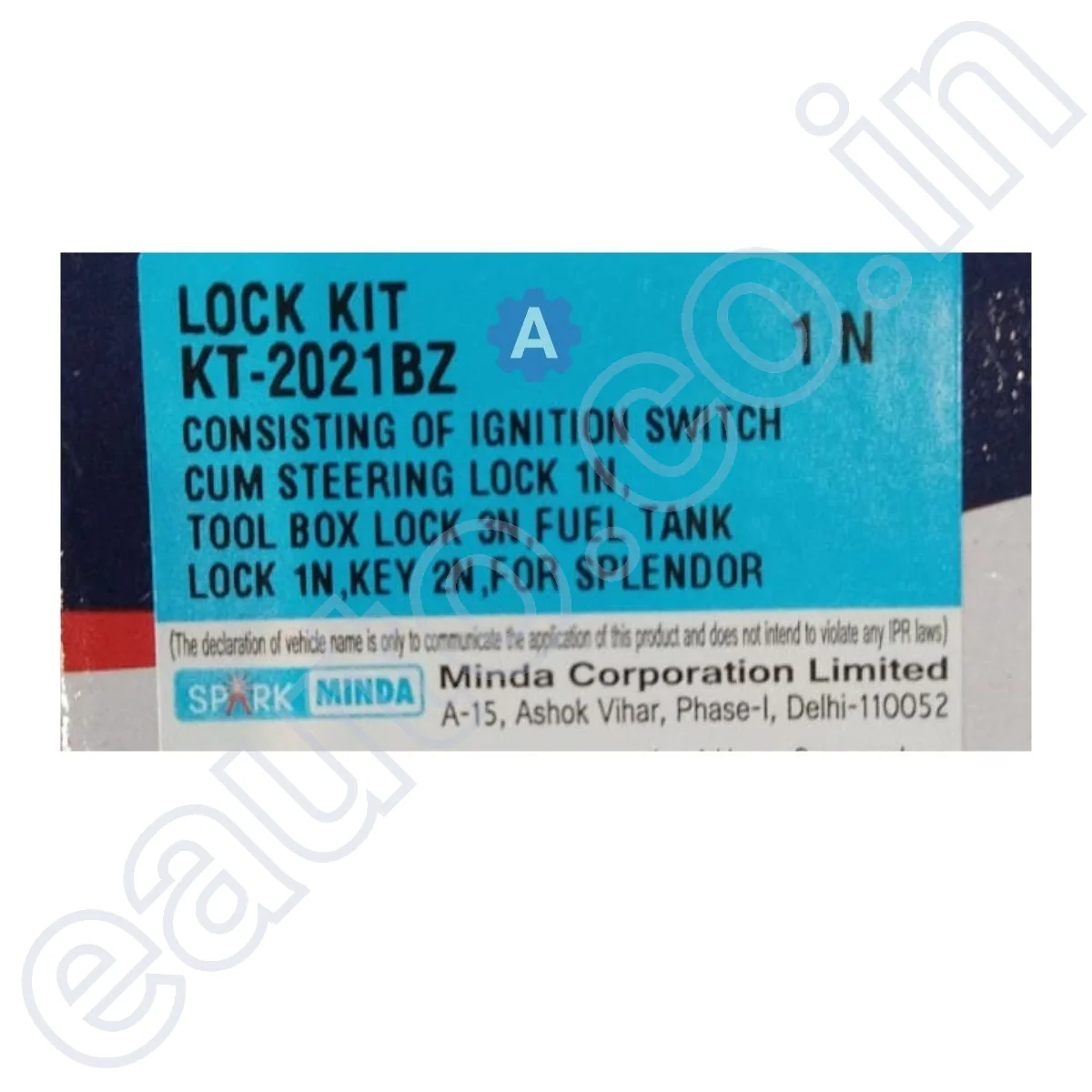 MINDA Lock Set for Hero Splendor (Set of 5) - Image 3