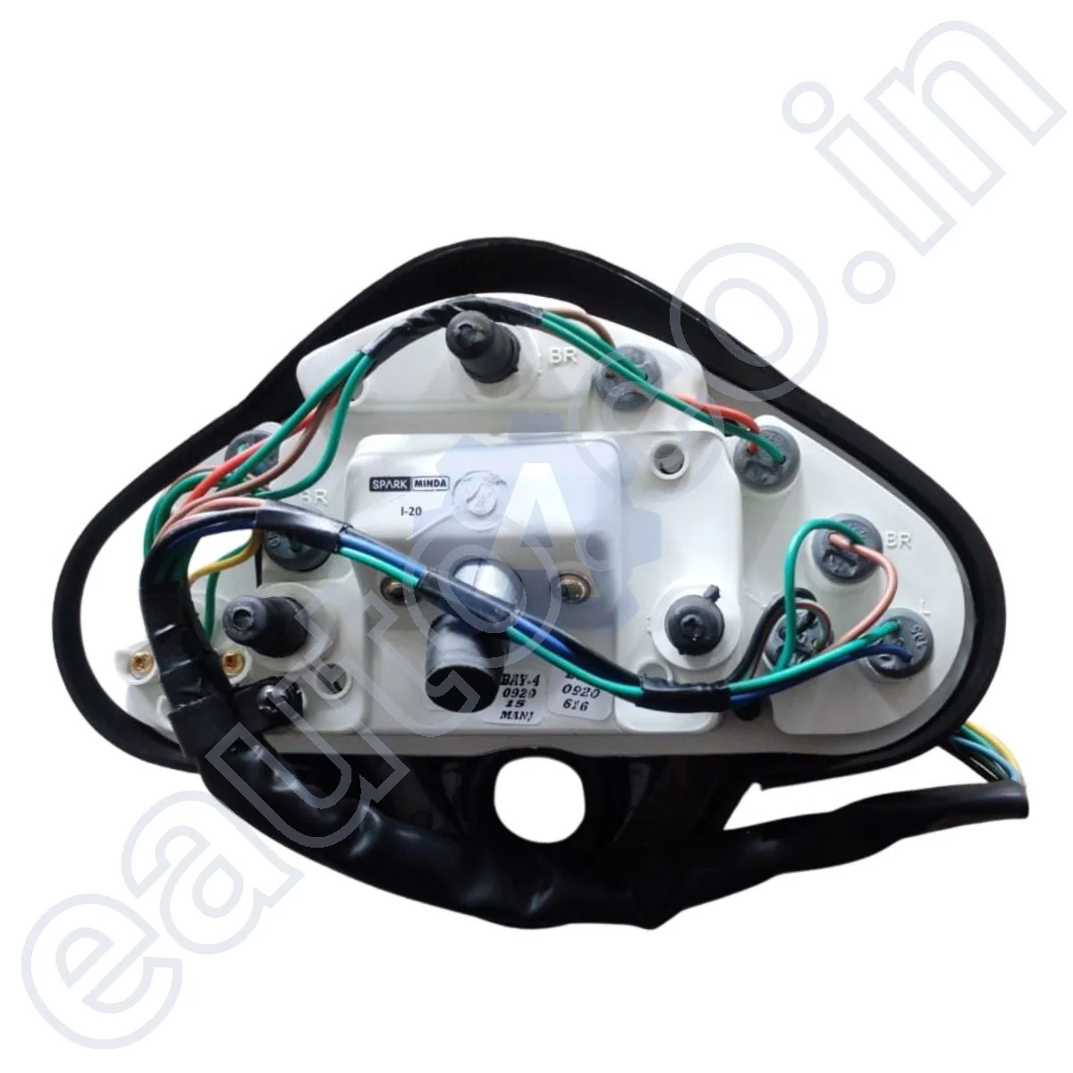 MINDA Analog Speedometer Assembly for Hero Super Splendor (Old Model) | White Fuel Gauge Dial - Image 2