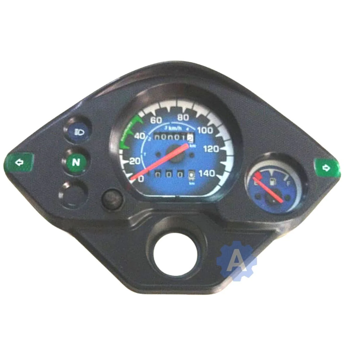 MUKUT Analog Speedometer for Hero Splendor NXG | With Meter Holder & Blup