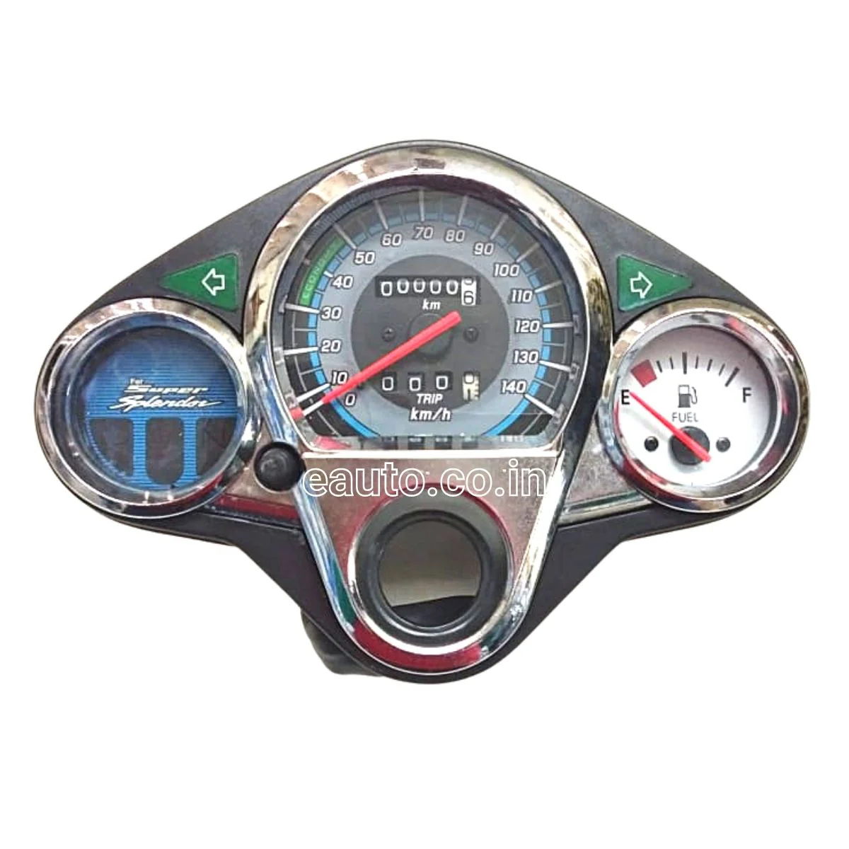 MUKUT Analog Speedometer for Hero Super Splendor New BS4 | i3s Model | Side Stand Sensor | BS4 Model