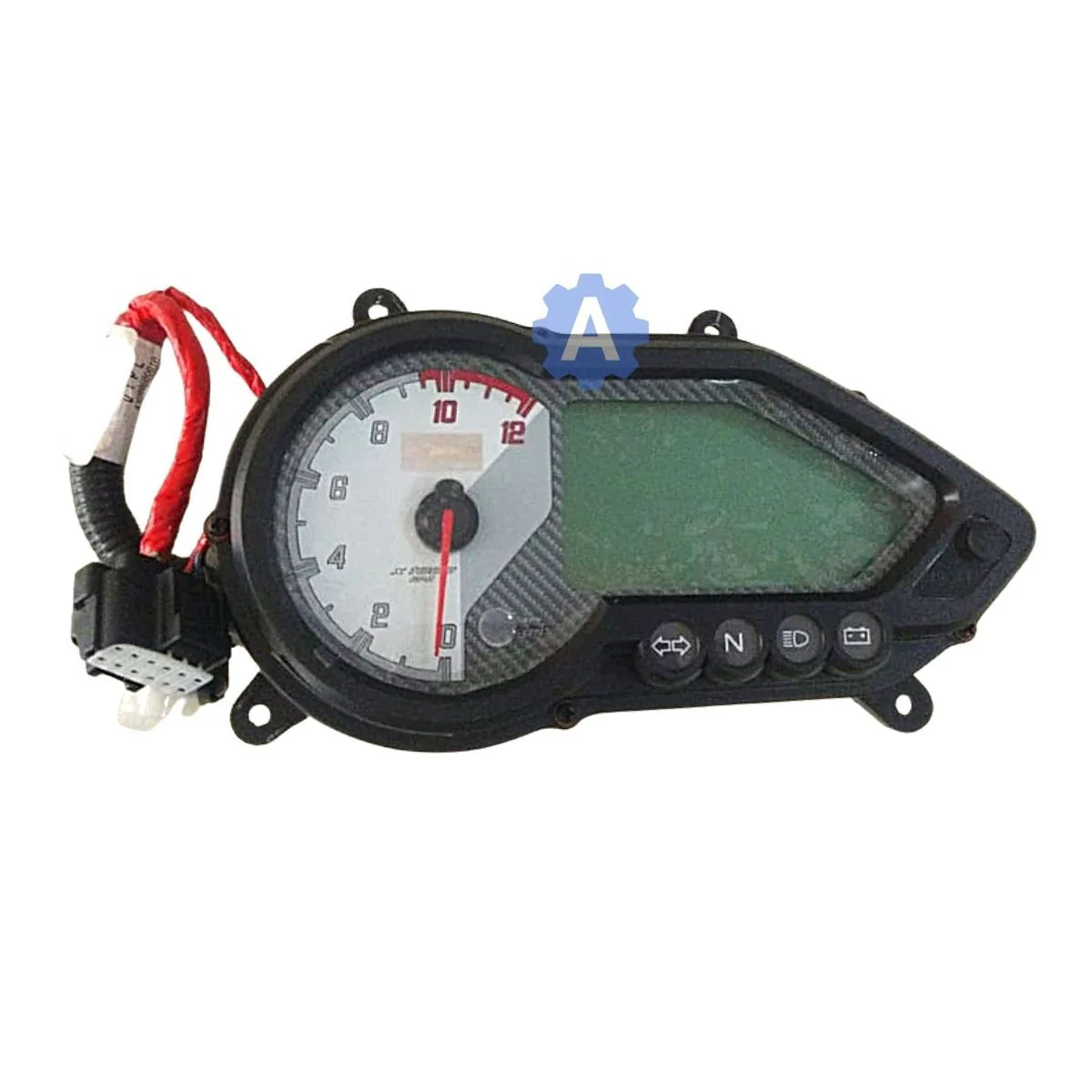 PRICOL Digital Speedometer for Bajaj Pulsar 150 BS4 | Without ABS | White Dial