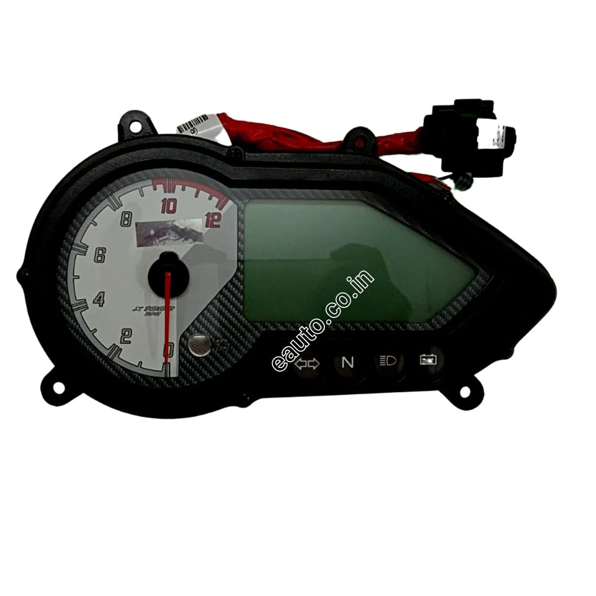 PRICOL Digital Speedometer for Bajaj Pulsar 150 BS4 | White Dial