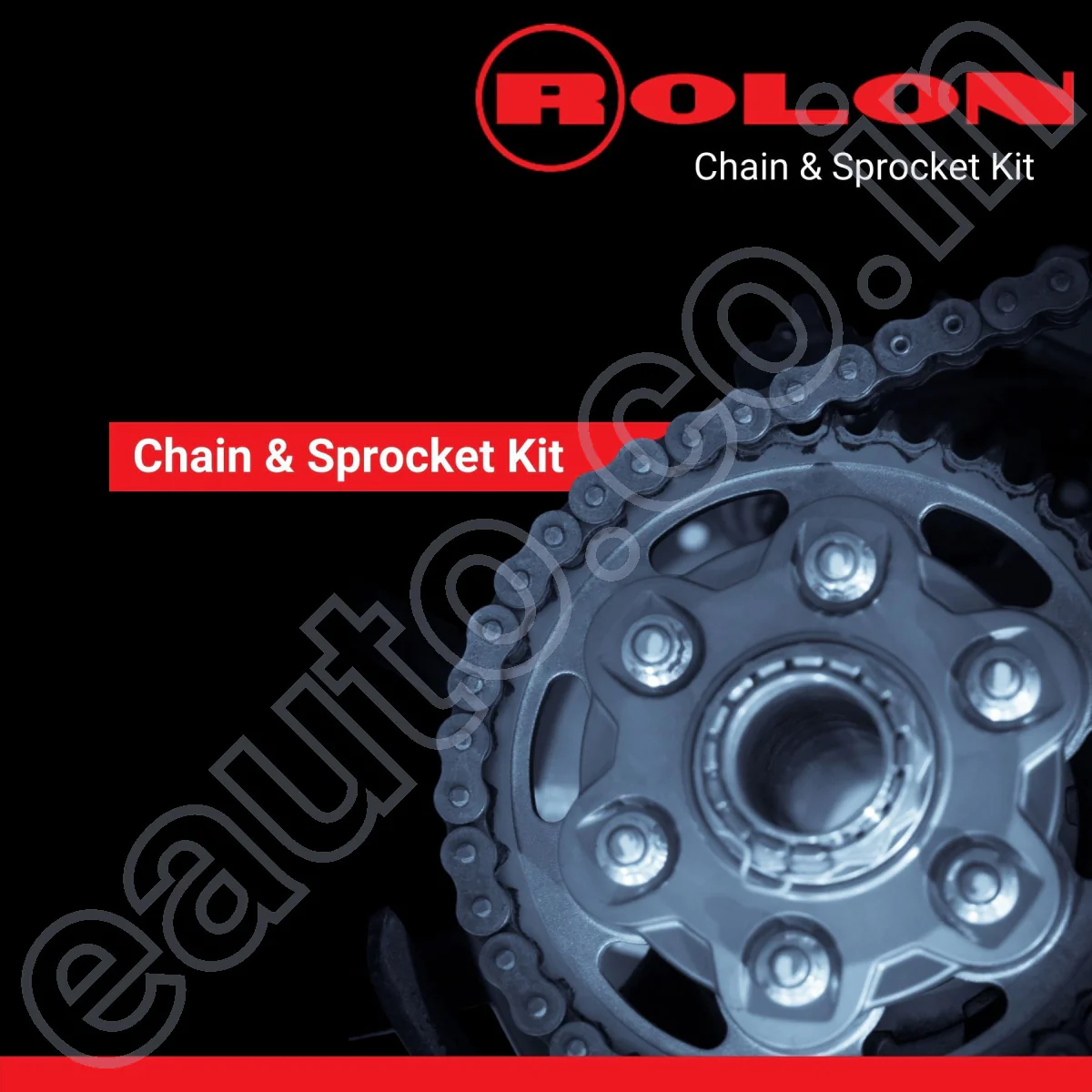 Rolon Chain Sprocket Kit for Bajaj Pulsar 150 AS/ 150 RS(4Hole|45T-15T-134L) - Image 2