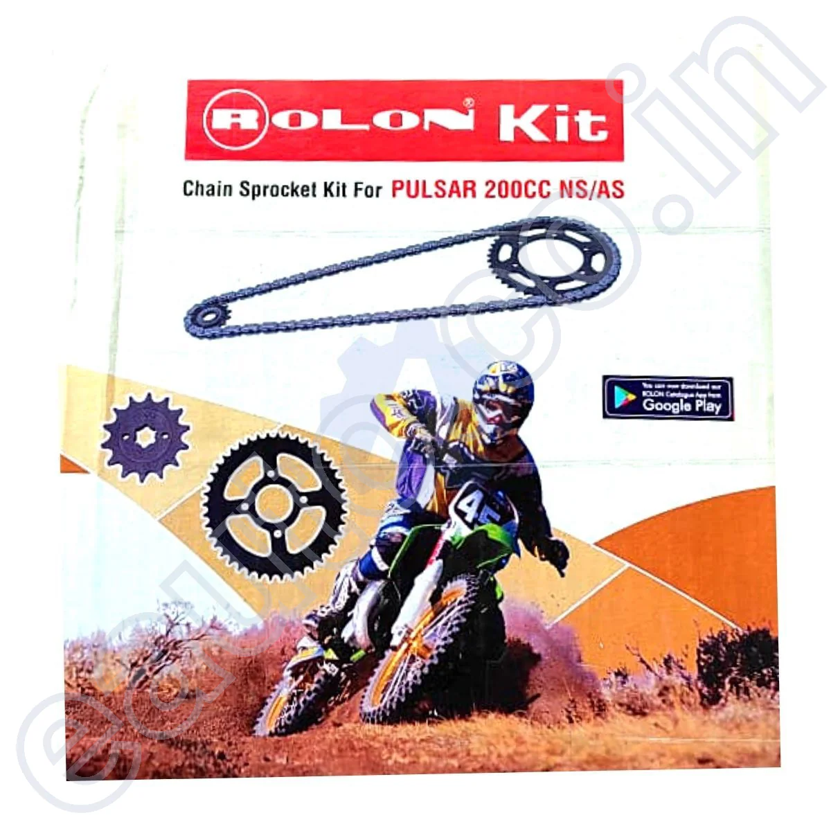 ROLON Chain Sprocket Kit (For Bajaj Pulsar 200 NS/ 200 AS) - Image 3
