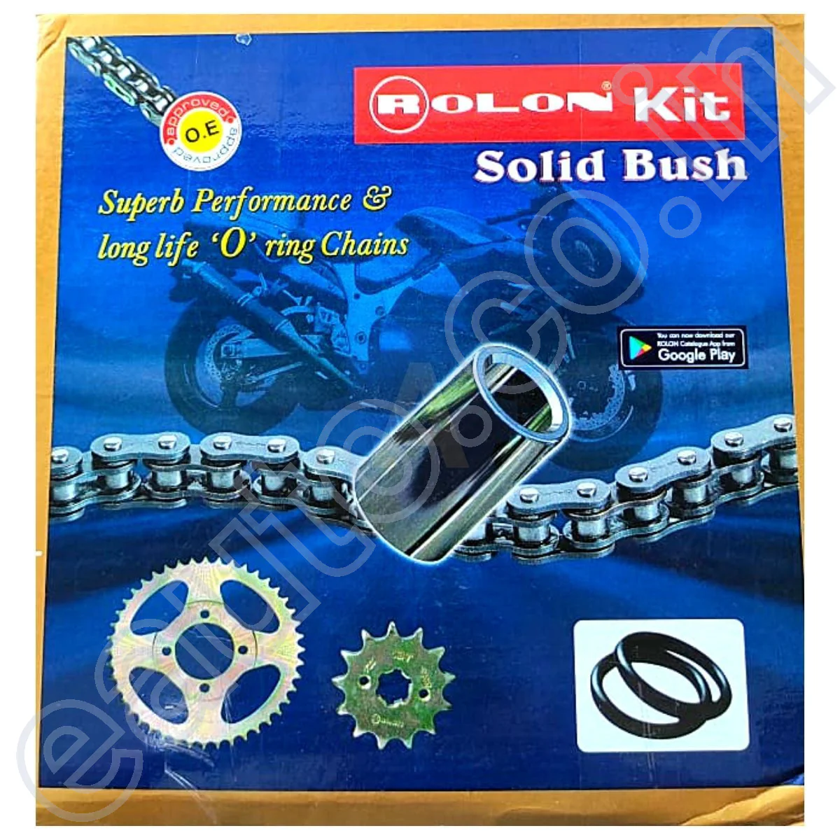 ROLON Chain Sprocket Kit for Bajaj Pulsar 220CC | 4 Hole | 37T-14T-104L - Image 3