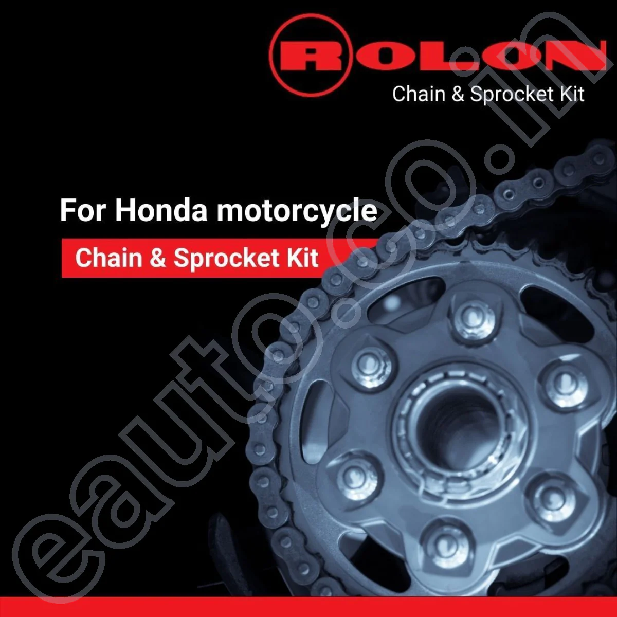 ROLON Chain Sprocket Kit for Honda CB Unicorn Dazzler 150 (4Hole|42T-15T-126L) - Image 3