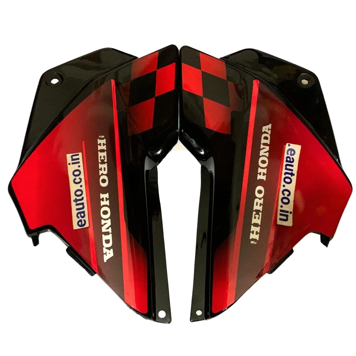 Side Panel for Hero Glamour | New Model | Type1 | Black & Red Colour