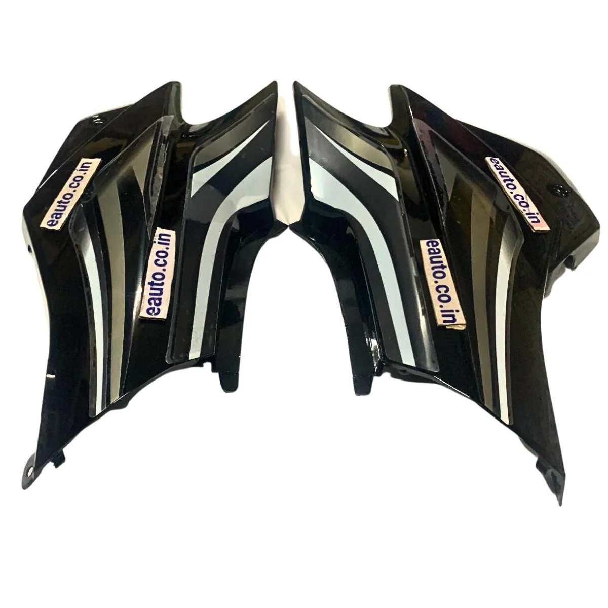 Side Panel for Hero Super Splendor | Type 2 | Type 6 Sticker | Black & Silver Colour