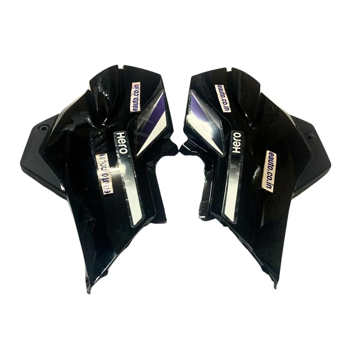 Side Panel for Hero Super Splendor | Type 2 | Type 7 Sticker | Black & Blue Colour