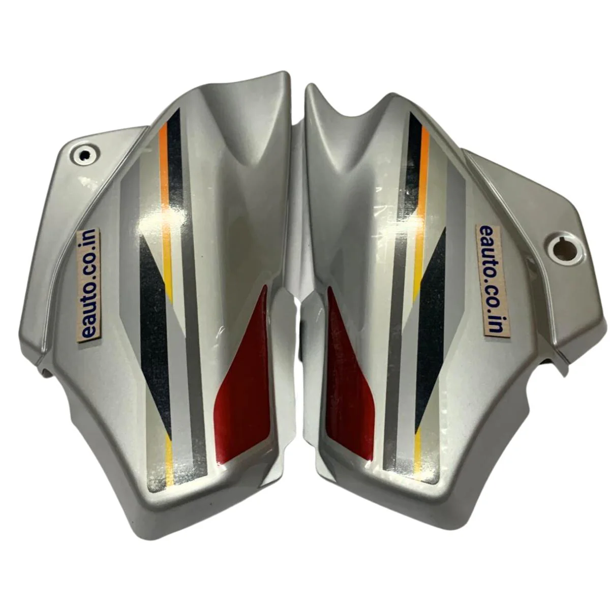 Side Panel for Hero Super Splendor | Type1 Z Sticker | Silver & Red Colour