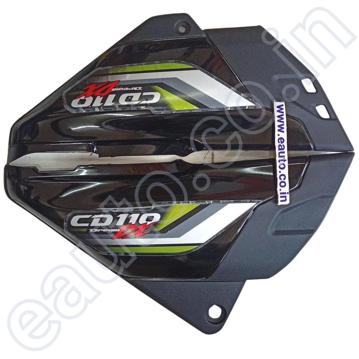 Side Panel for Honda CD 110cc | Set of 2 | Black & Green - Image 2