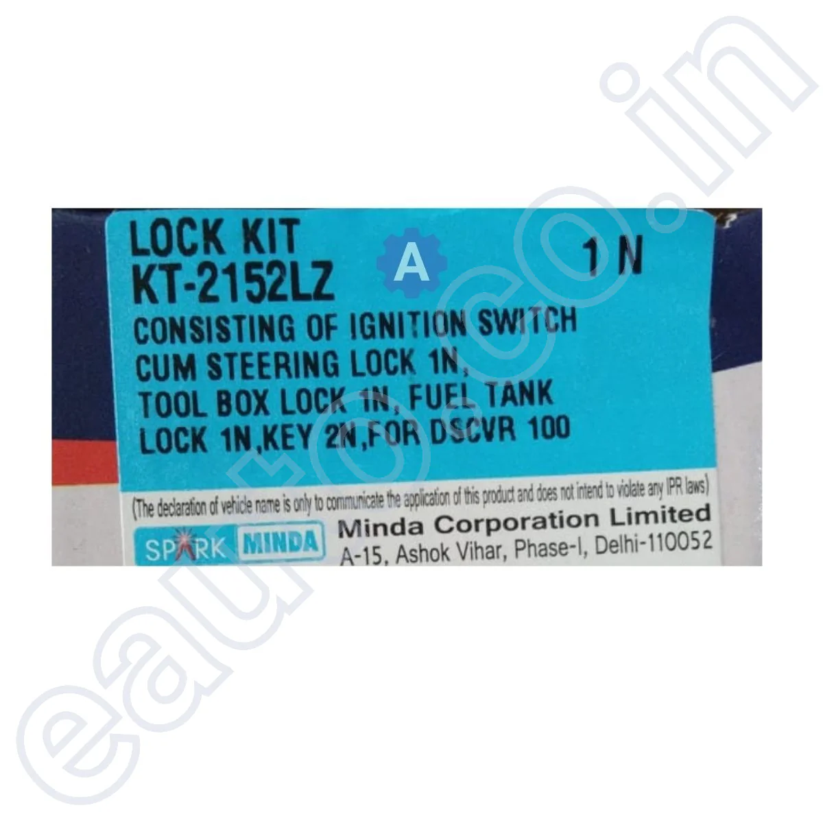 Spark Minda Ignition Lock Set for Bajaj Discover 100 | KT-2152LZ - Image 3