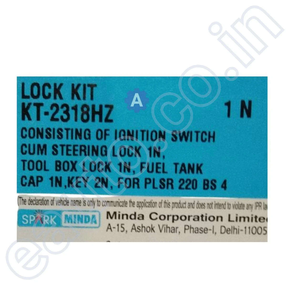 Spark Minda Ignition Lock Set for Bajaj Pulsar 220 BS4 - Image 3