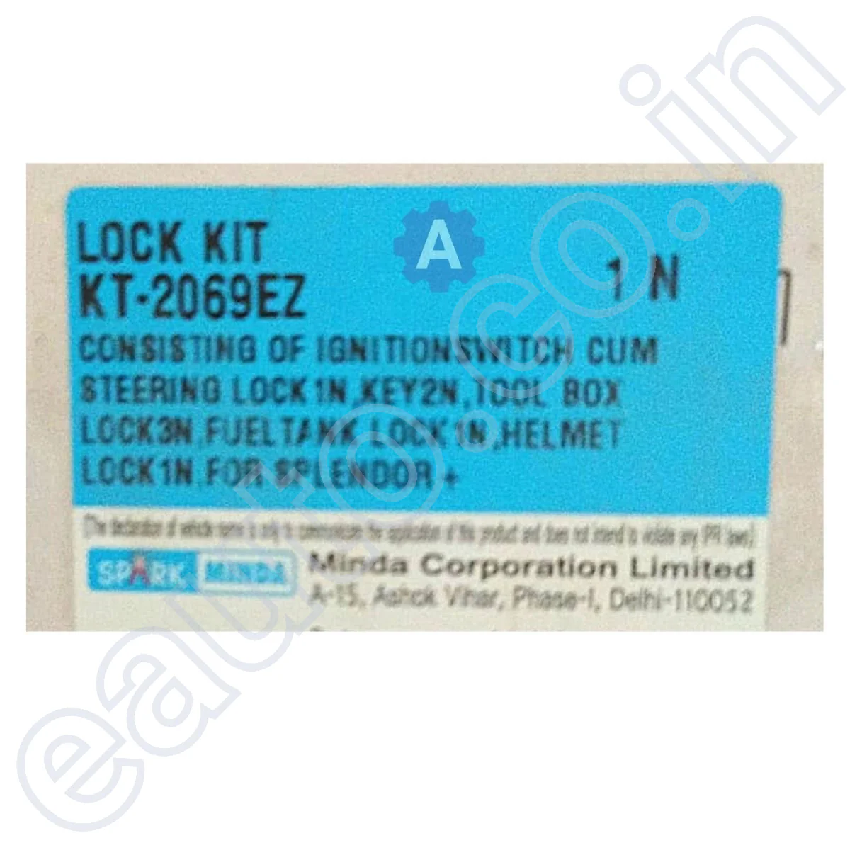 Spark Minda Ignition Lock Set for Hero Splendor Plus (Set of 6) - Image 3