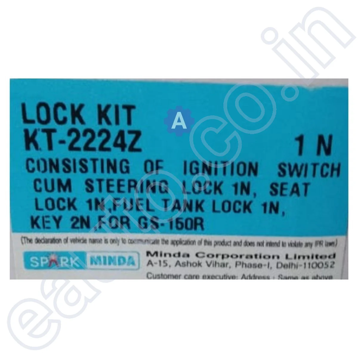 Spark Minda Ignition Lock Set for Suzuki GS 150R | Set of 3 - Image 3