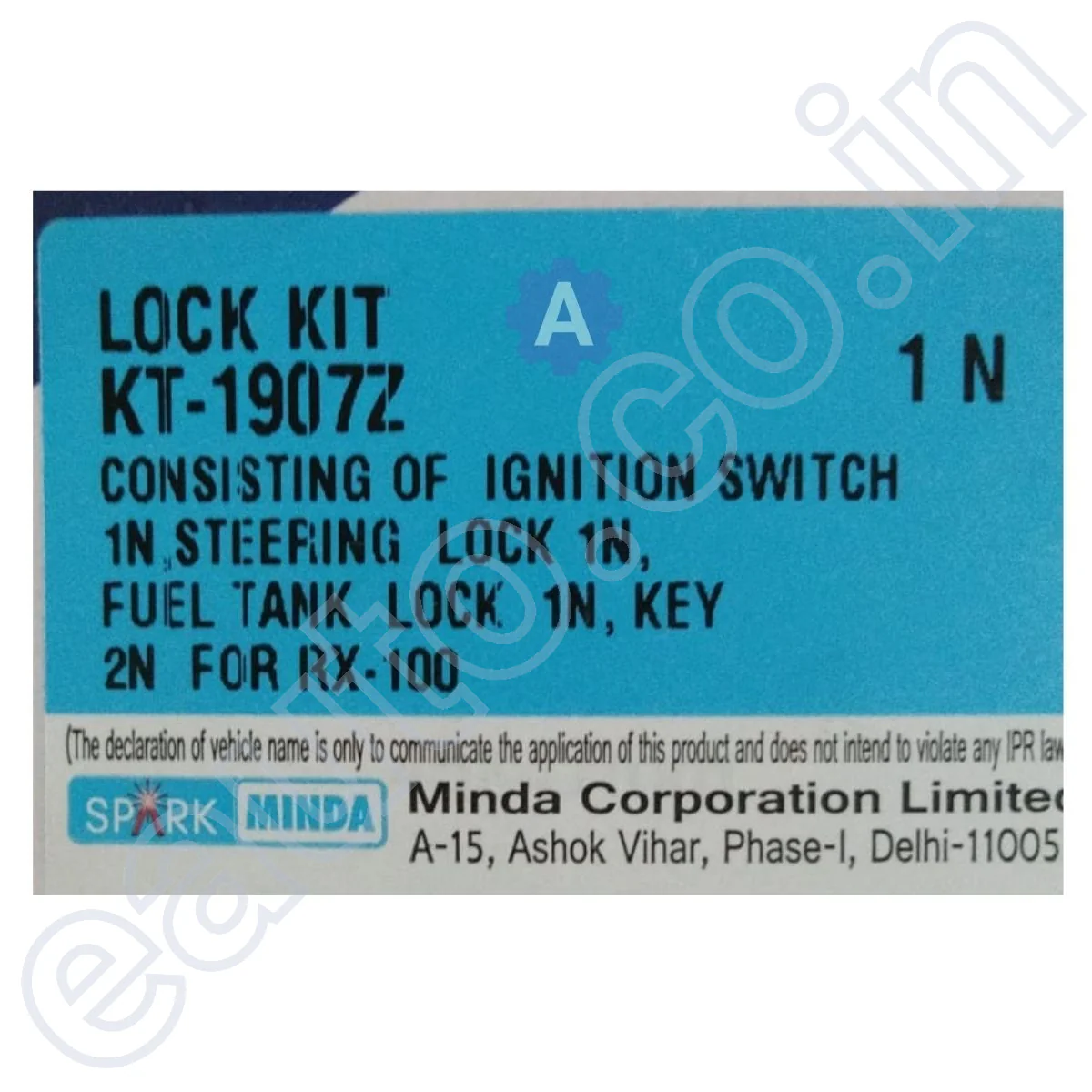 Spark Minda Ignition Lock Set for Yamaha RX 100 | Set of 3 - Image 3