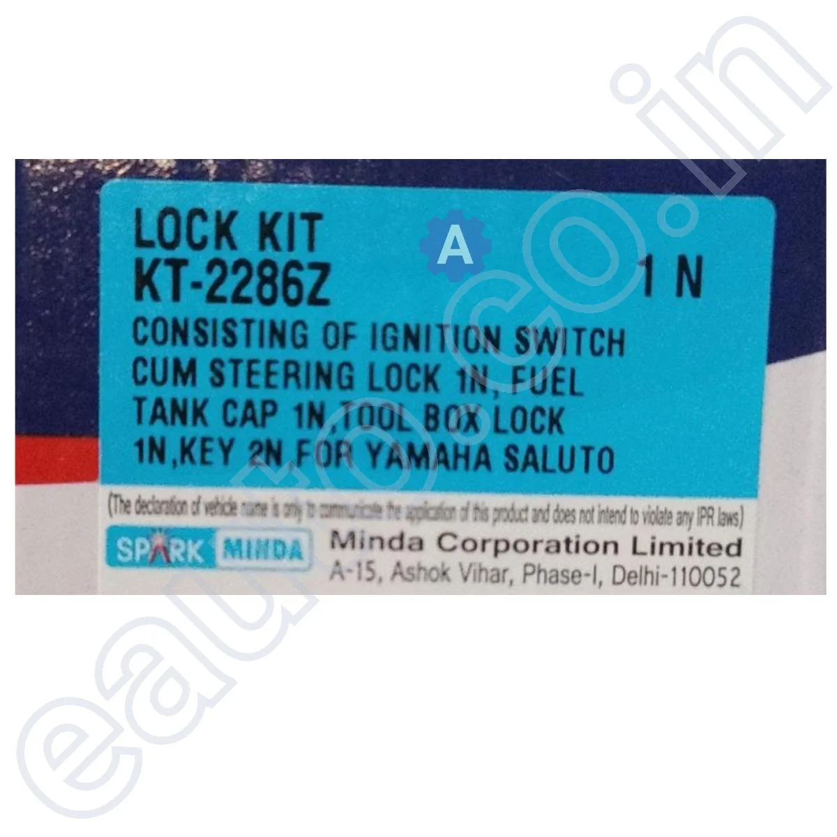 Spark Minda Ignition Lock Set for Yamaha Saluto | Set of 3 - Image 3