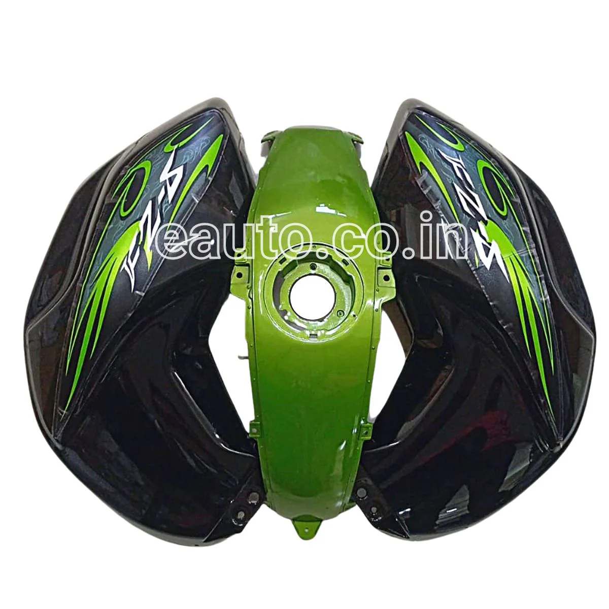 Tank Cover for Yamaha FZ | FZ16 | FZ-S V1 | Black & Green | Set of 3