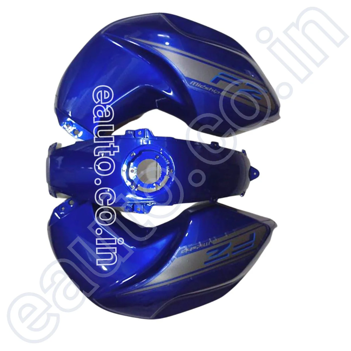 Tank Cover for Yamaha FZ | FZ16 | FZ-S V1 | Dark Blue | Set of 3 - Image 2