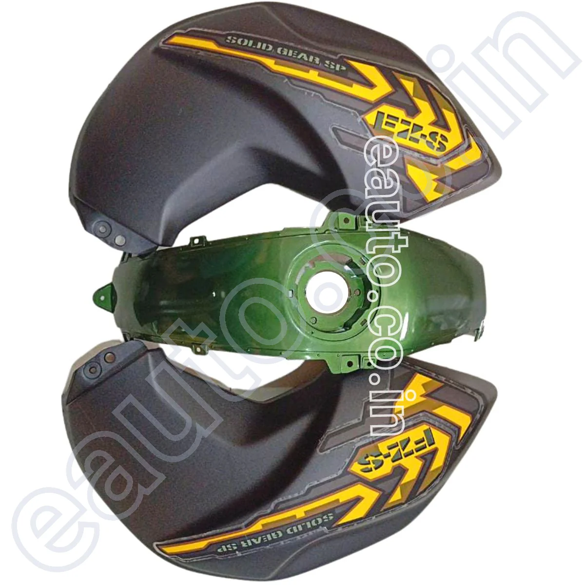Tank Cover for Yamaha FZ | FZ16 | FZ-S V1 | Military Green | Set of 3 - Image 2