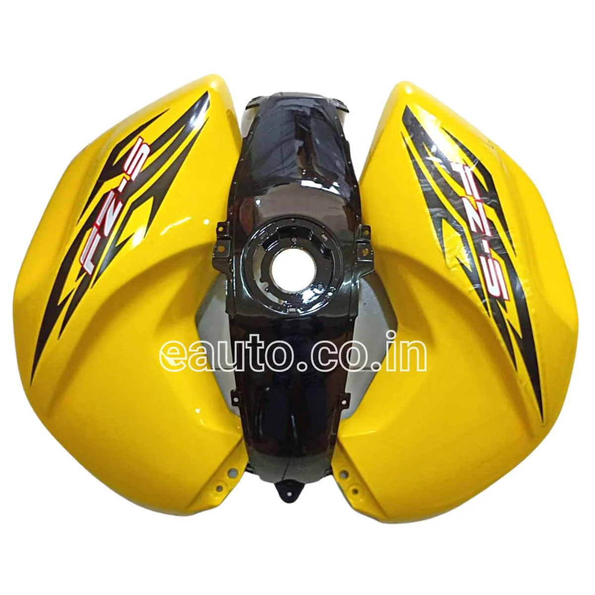 Tank Cover for Yamaha FZ | FZ16 | FZ-S V1 | Yellow & Black | Set of 3