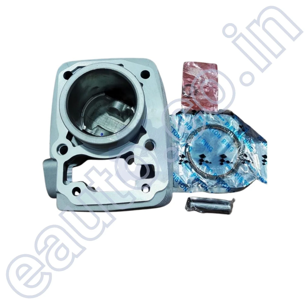 USHA Piston Cylinder Kit for Hero Achiever | CBZ Xtreme | Hunk | Honda Unicorn | Silver Colour Block | Engine Block - Image 3