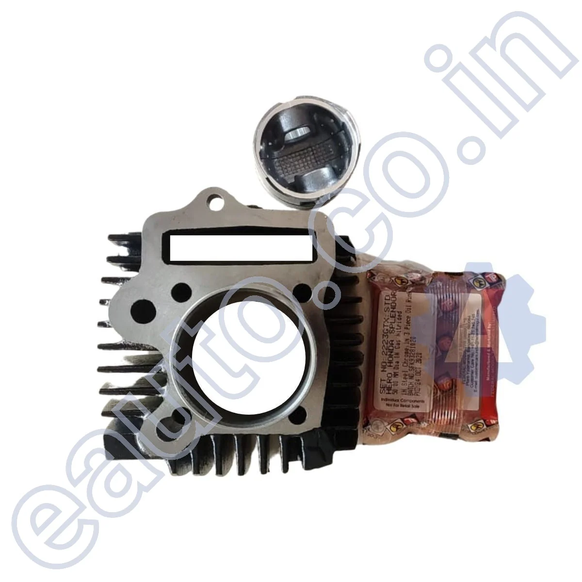 USHA Piston Cylinder Kit for Hero Honda Sleek | CD 100 SS | CD 100 | Hero CD Dawn | CD Deluxe Kick Start | HF Dawn | Passion | Passion Plus | Splendor | Splendor Plus | iSmart 100 Old Model - Image 2