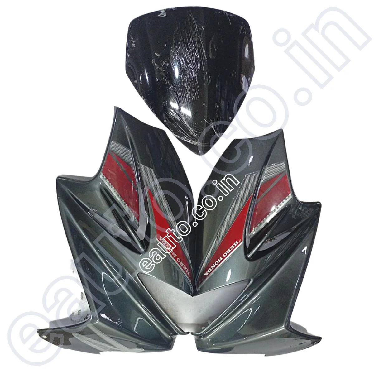 Visor for Hero Karizma R | Ebony Grey | Front Fairing or Doom - Image 2